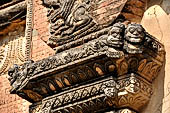 Bagan Myanmar. Sulamani temple. Makara, ogres and other stucco ornaments. 